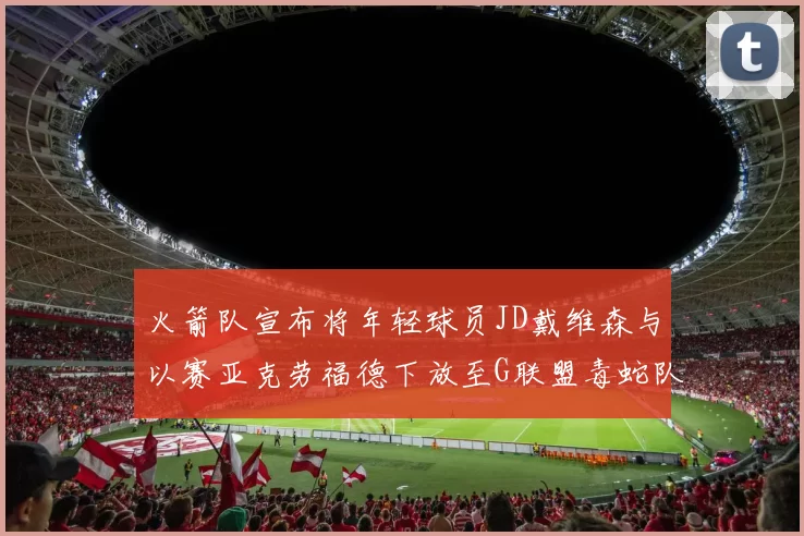 火箭队宣布将年轻球员JD戴维森与以赛亚克劳福德下放至G联盟毒蛇队进行锻炼